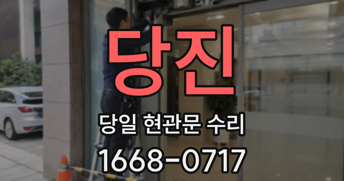 당진 당일 현관문 수리