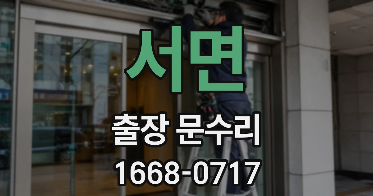 서면 출장 문수리