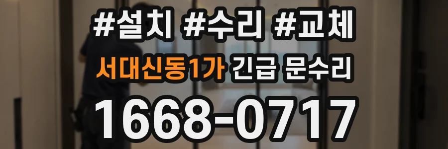 서대신동1가 긴급 문수리