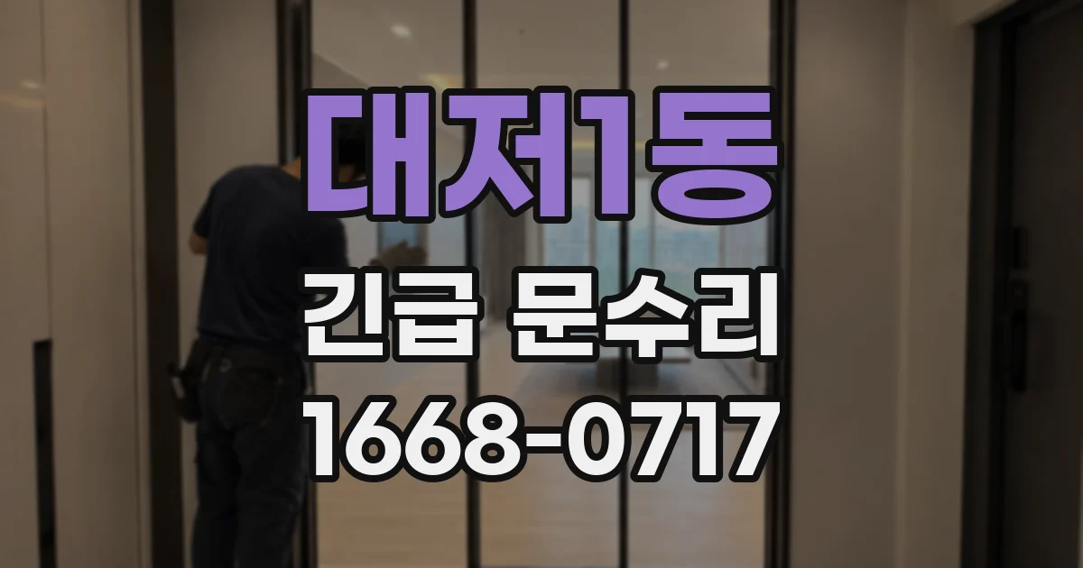 대저1동 긴급 문수리