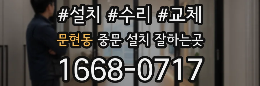문현동 중문 설치 잘하는곳