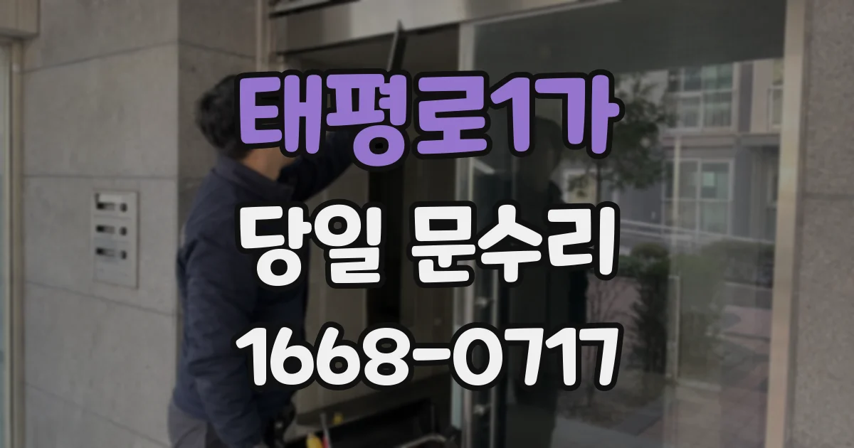 태평로1가 당일 문수리