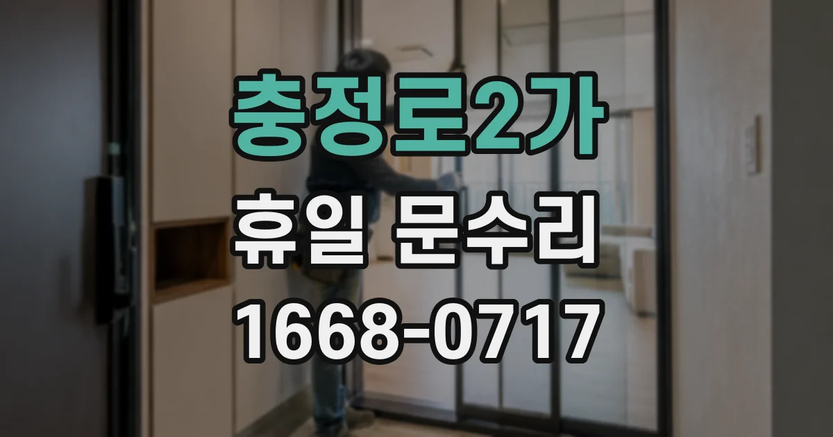충정로2가 휴일 문수리