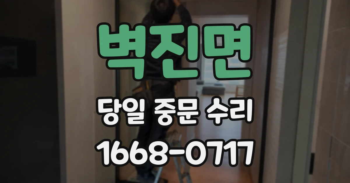 벽진면 당일 중문 수리