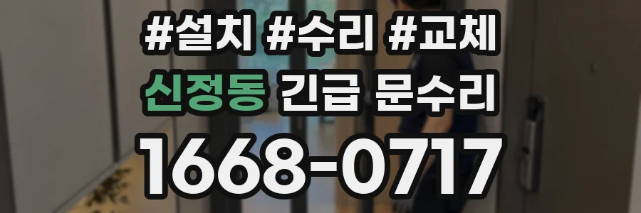 신정동 긴급 문수리