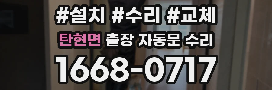 탄현면 출장 자동문 수리