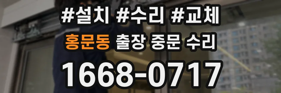홍문동 출장 중문 수리