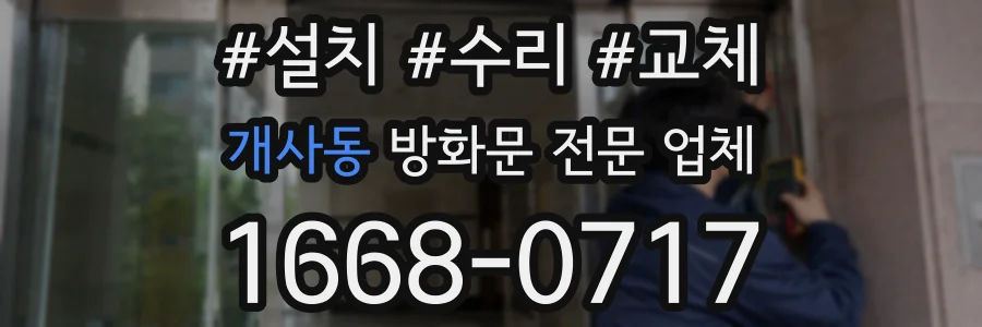 개사동 방화문 전문 업체