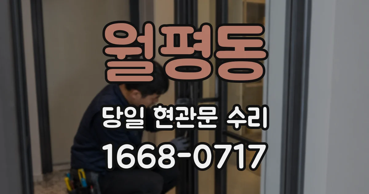 월평동 당일 현관문 수리