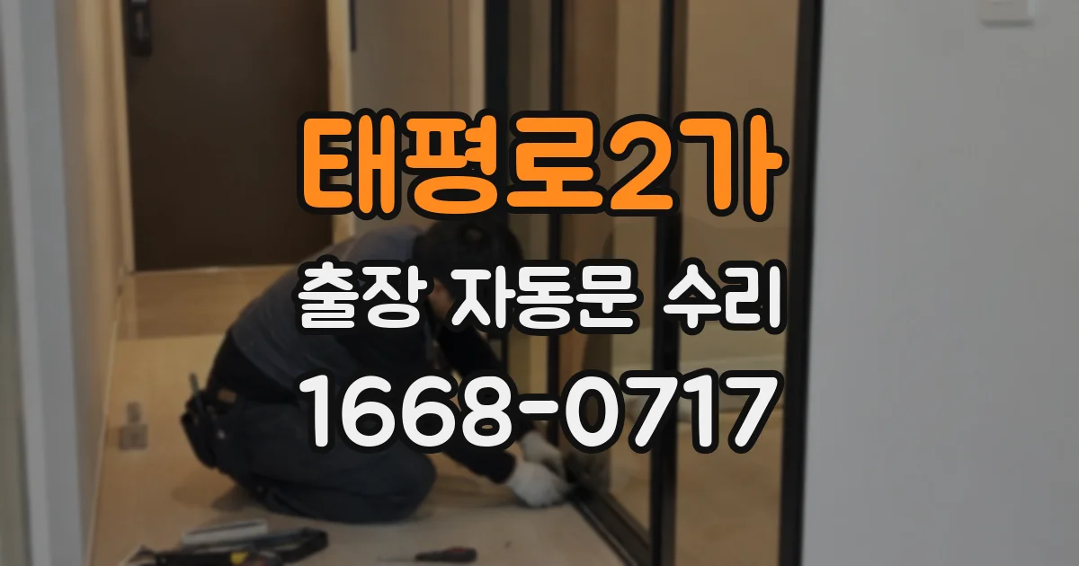태평로2가 출장 자동문 수리