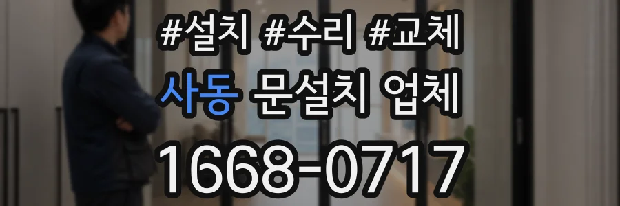 사동 문설치 업체