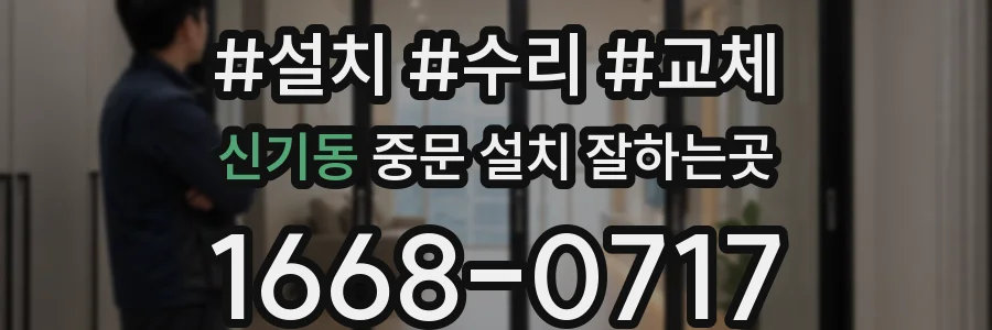 신기동 중문 설치 잘하는곳