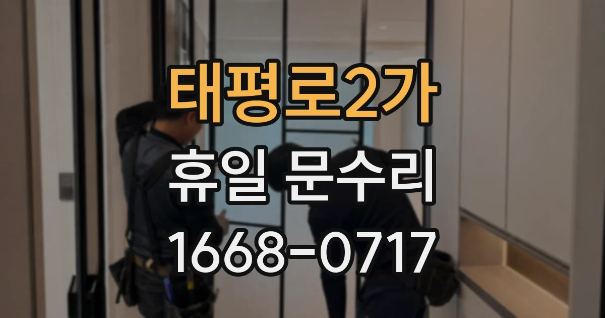 태평로2가 휴일 문수리
