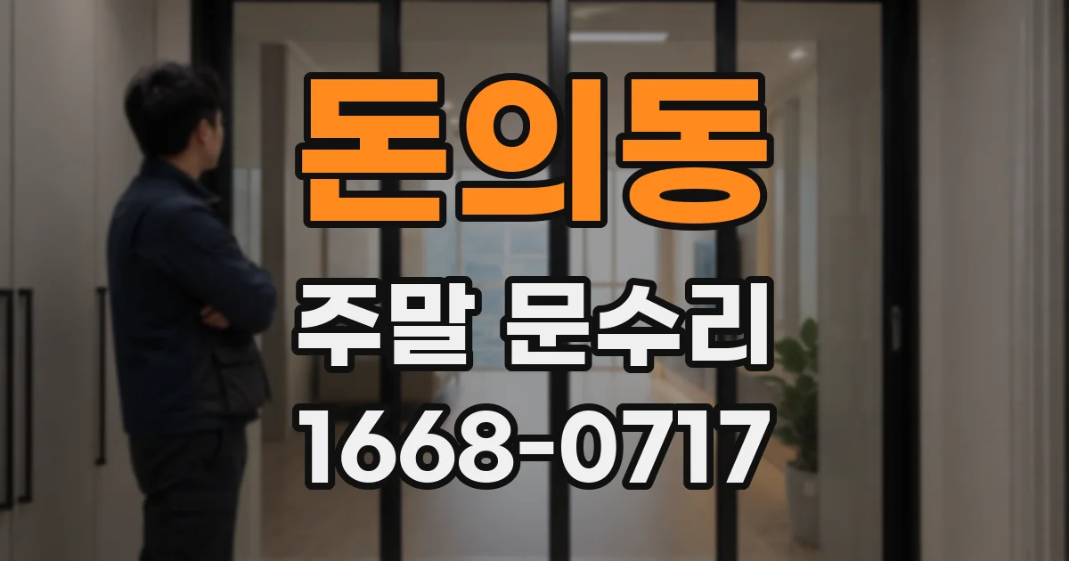 돈의동 주말 문수리