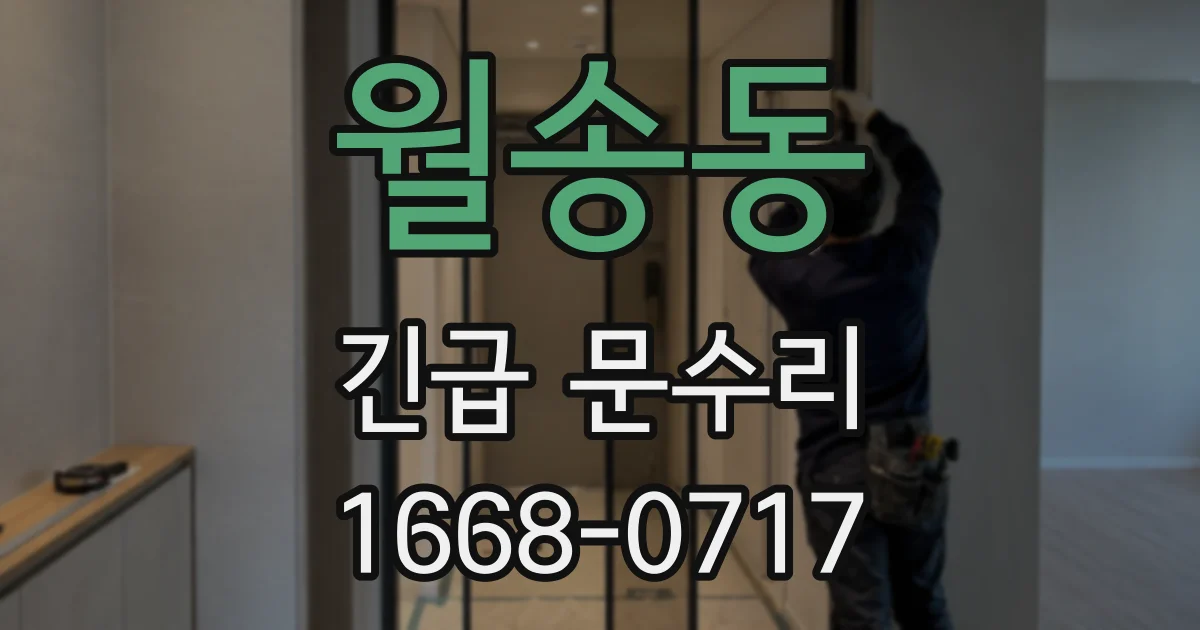 월송동 긴급 문수리