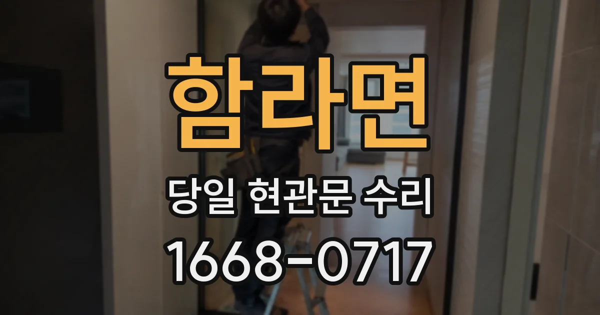 함라면 당일 현관문 수리