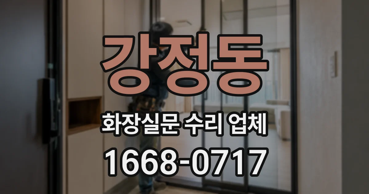 강정동 화장실문 수리 업체