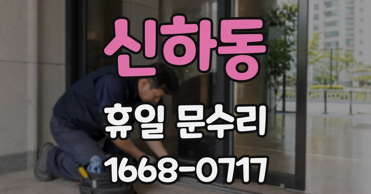 신하동 휴일 문수리