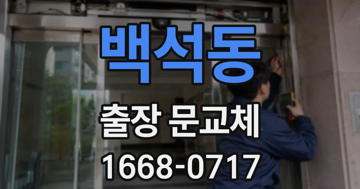 백석동 출장 문교체