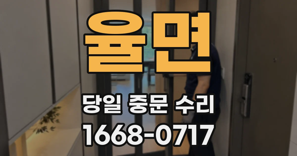 율면 당일 중문 수리