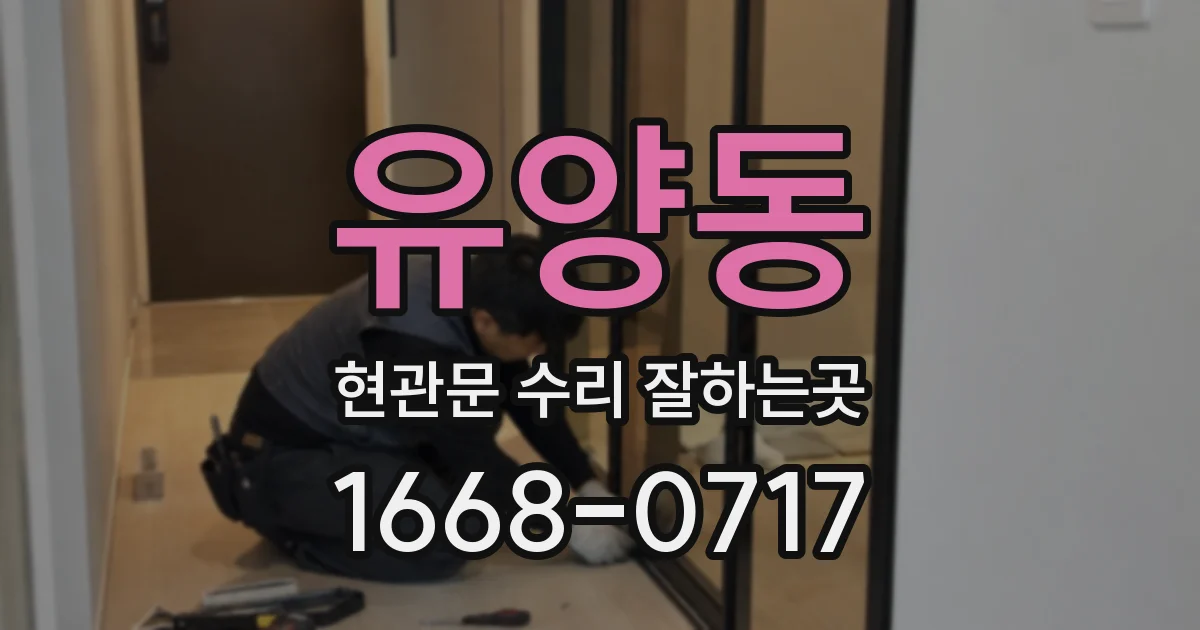 유양동 현관문 수리 잘하는곳