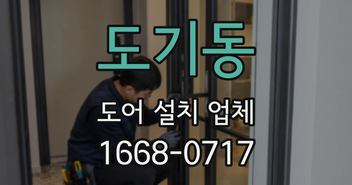 도기동 도어 설치 업체