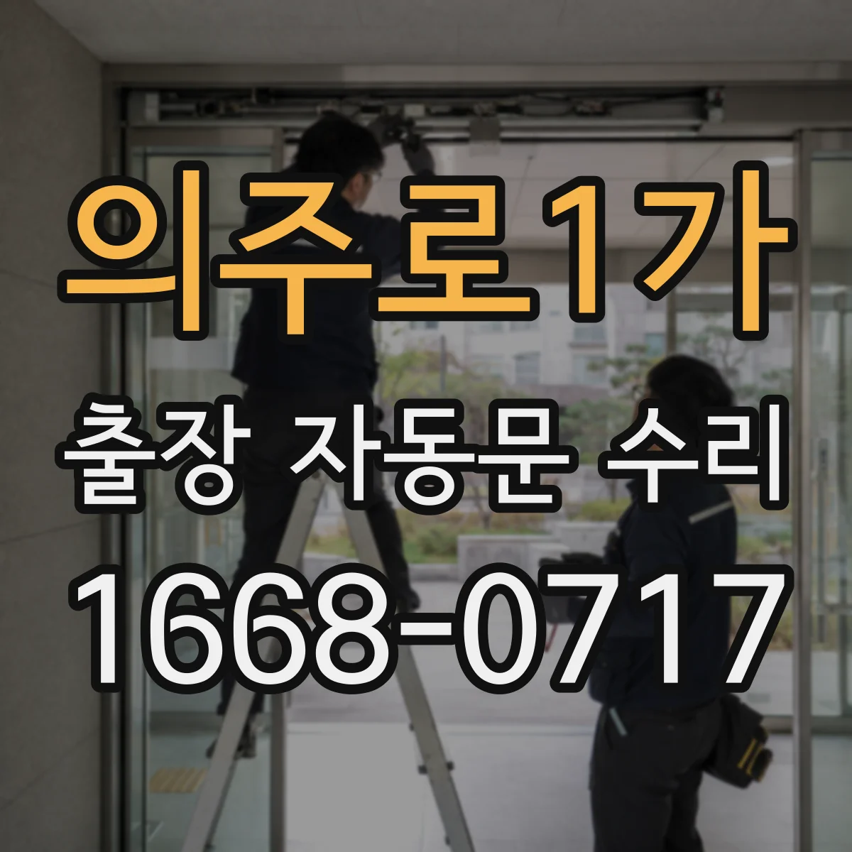 의주로1가 출장 자동문 수리