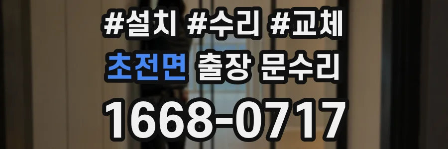 초전면 출장 문수리