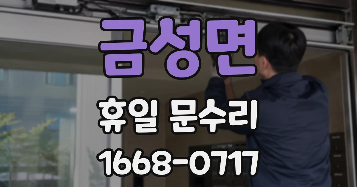 금성면 휴일 문수리
