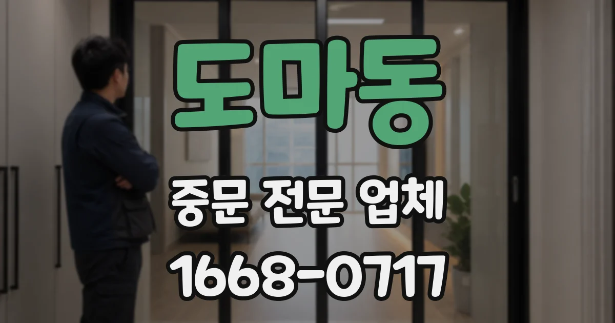 도마동 중문 전문 업체