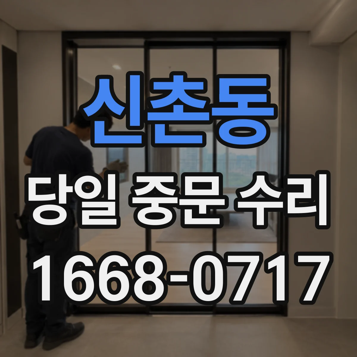 신촌동 당일 중문 수리