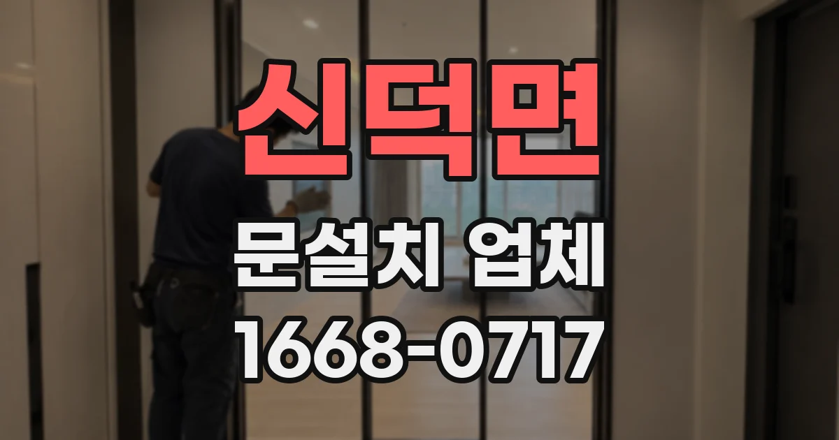 신덕면 문설치 업체