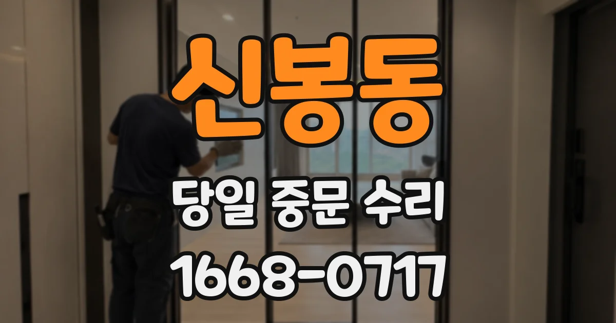 신봉동 당일 중문 수리