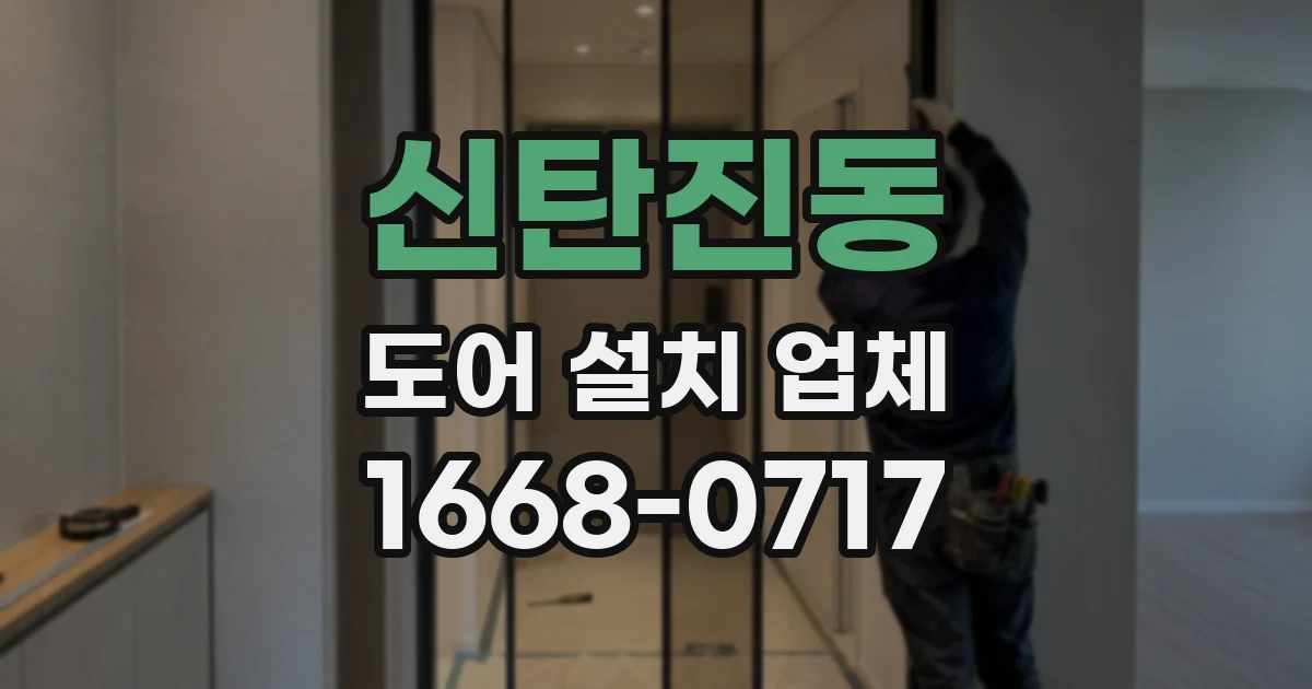 신탄진동 도어 설치 업체