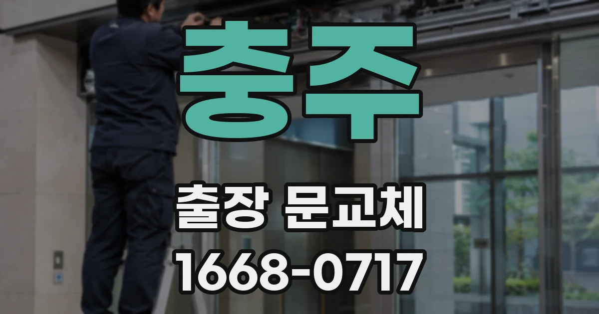 충주 출장 문교체