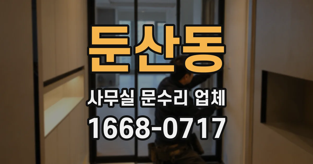 둔산동 사무실 문수리 업체