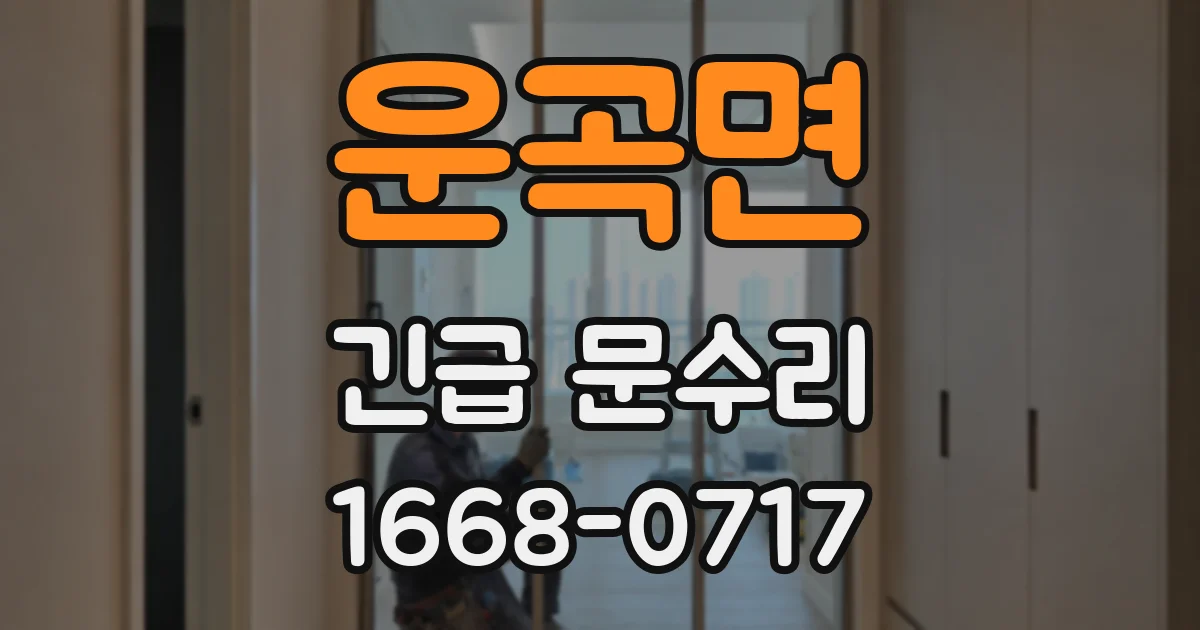 운곡면 긴급 문수리
