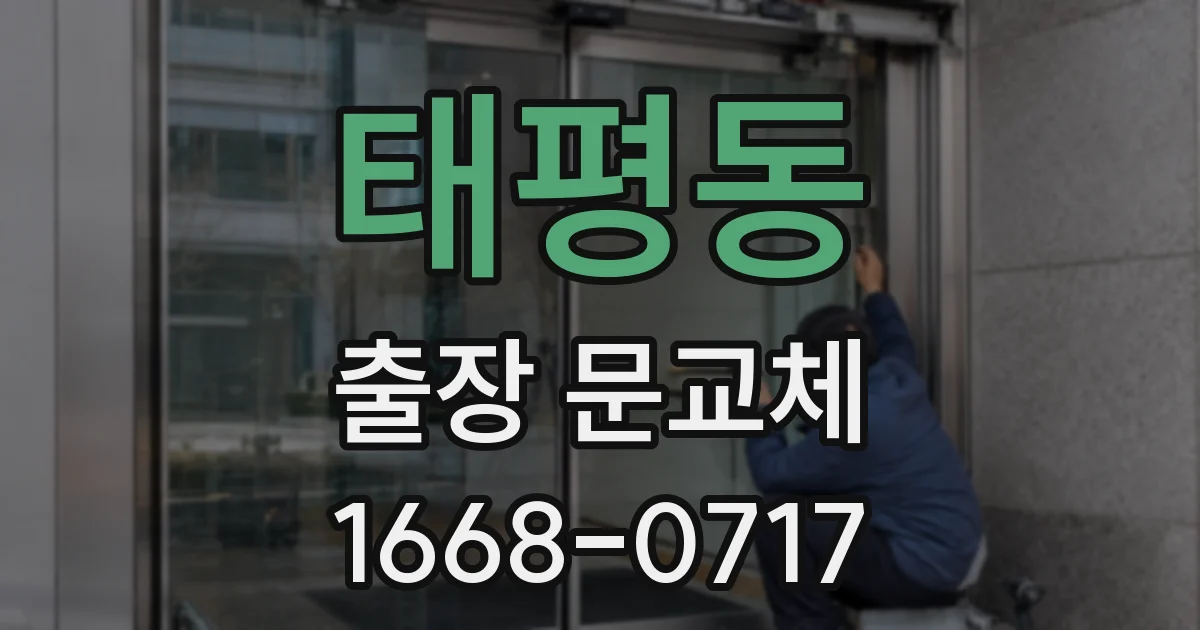 태평동 출장 문교체
