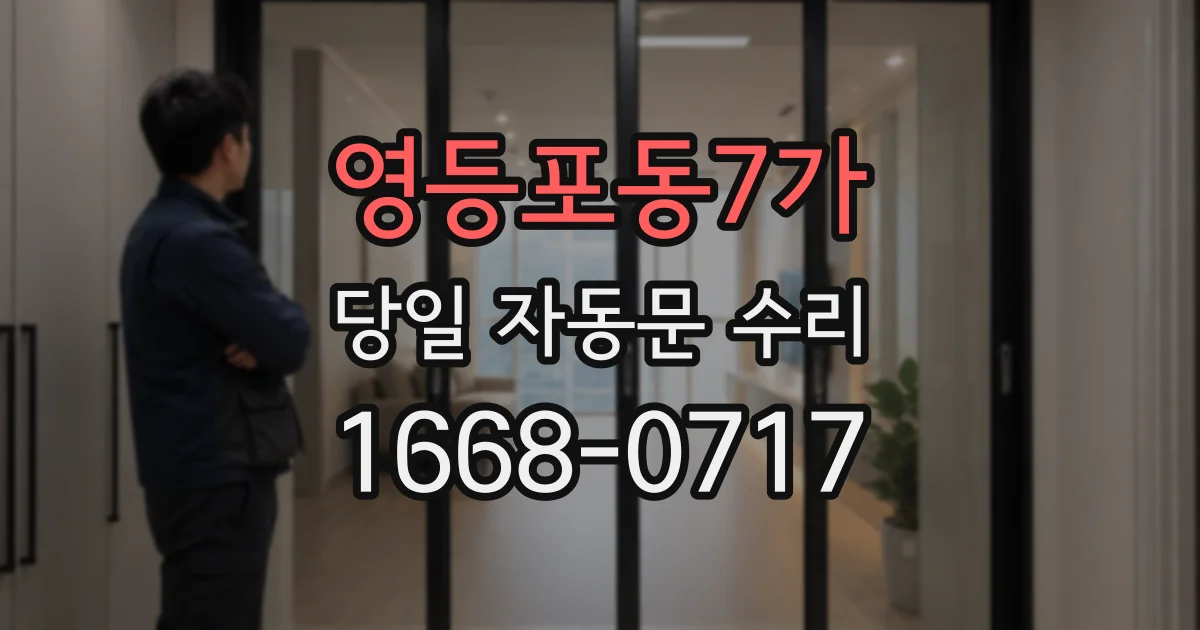 영등포동7가 당일 자동문 수리
