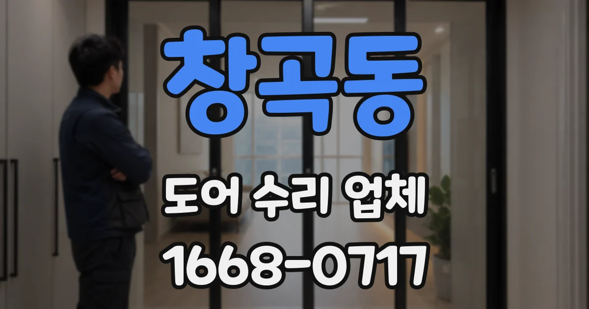 창곡동 도어 수리 업체