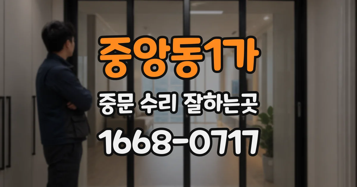 중앙동1가 중문 수리 잘하는곳
