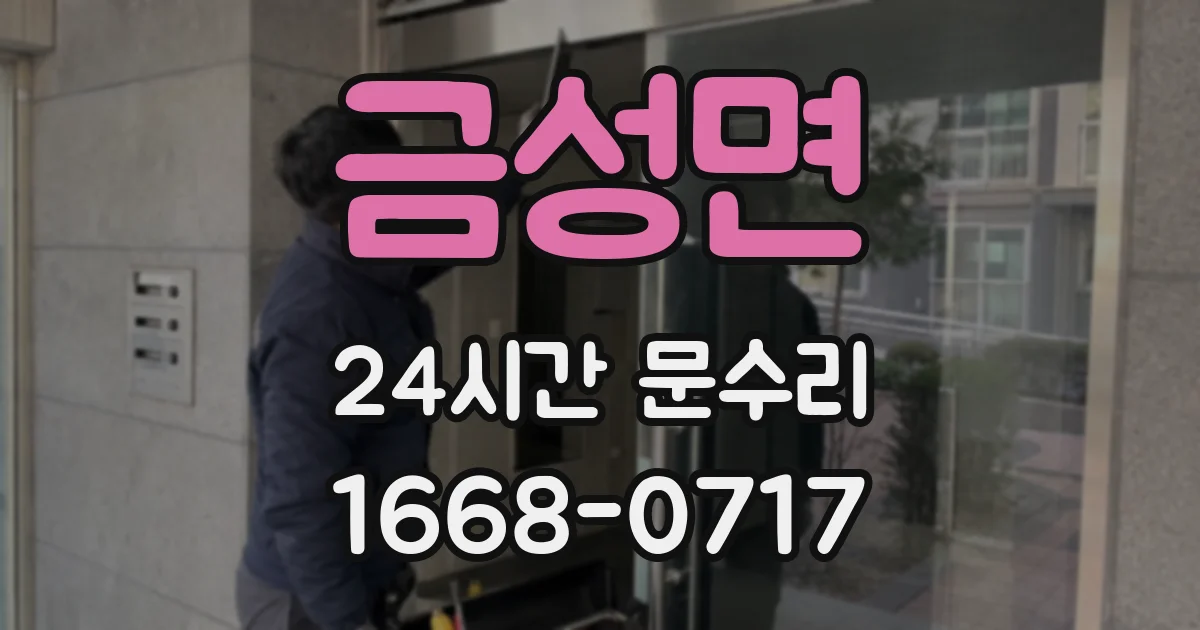 금성면 24시간 문수리