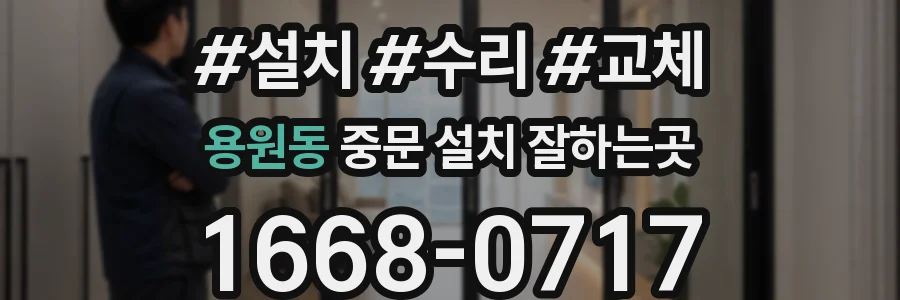 용원동 중문 설치 잘하는곳