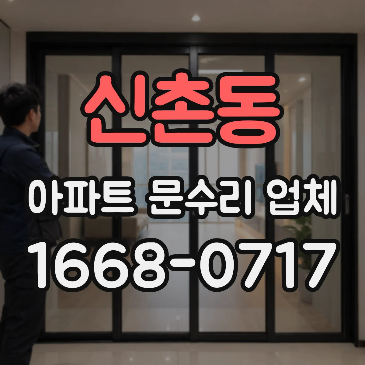 신촌동 아파트 문수리 업체