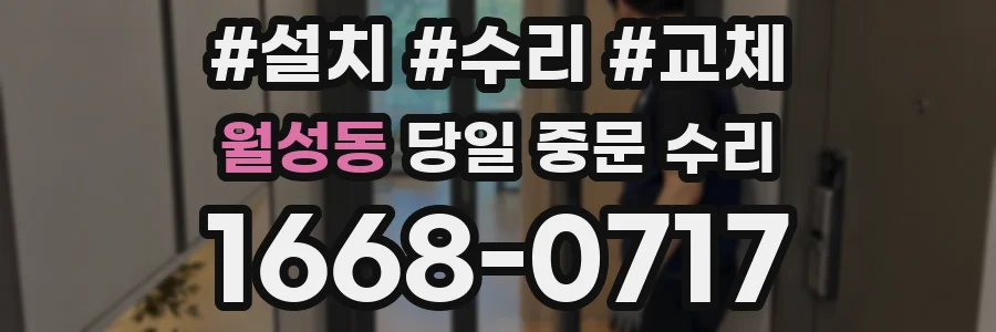 월성동 당일 중문 수리