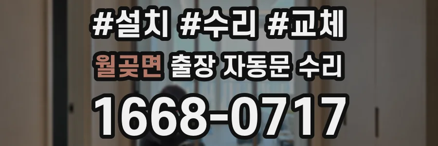 월곶면 출장 자동문 수리