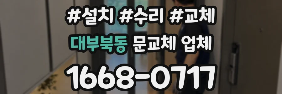 대부북동 문교체 업체