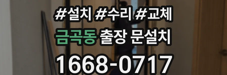 금곡동 출장 문설치
