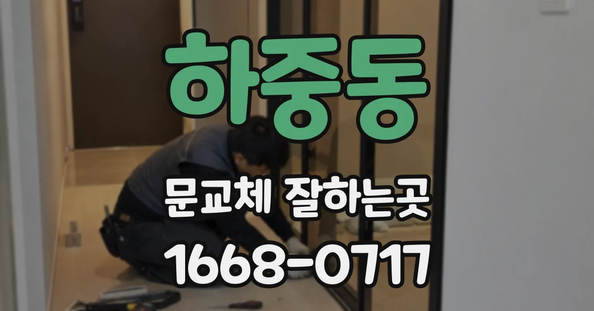 하중동 문교체 잘하는곳