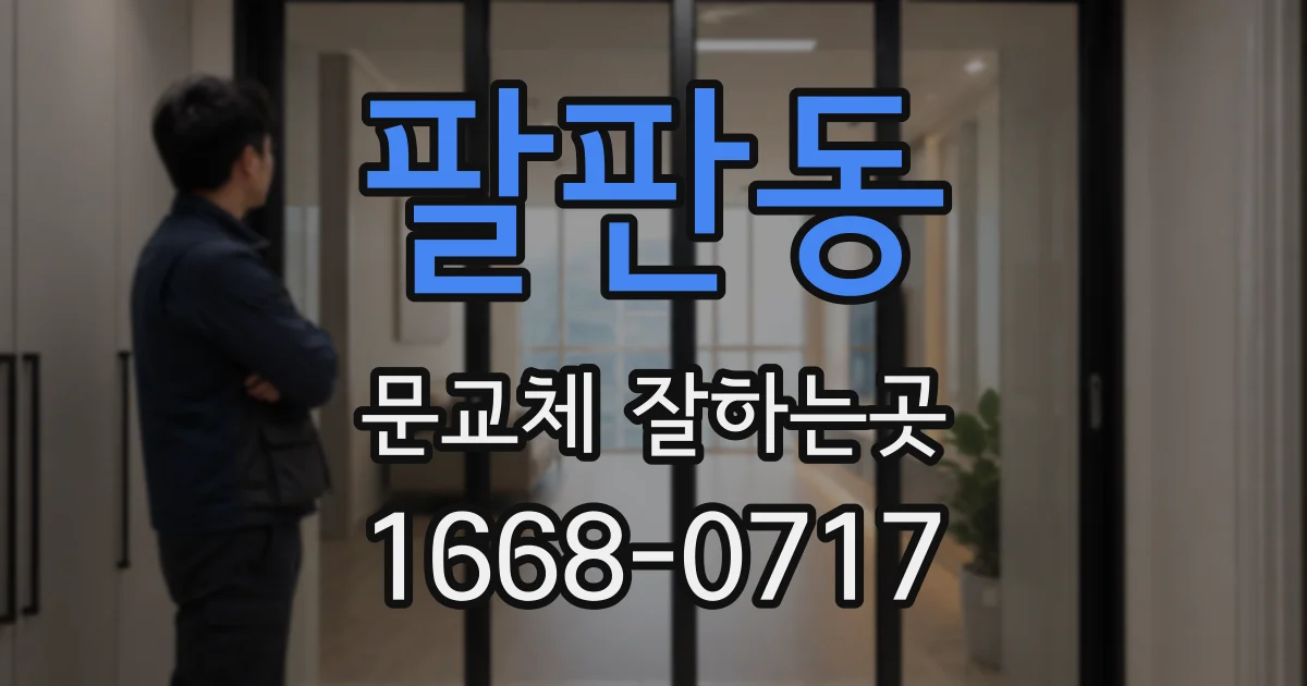팔판동 문교체 잘하는곳